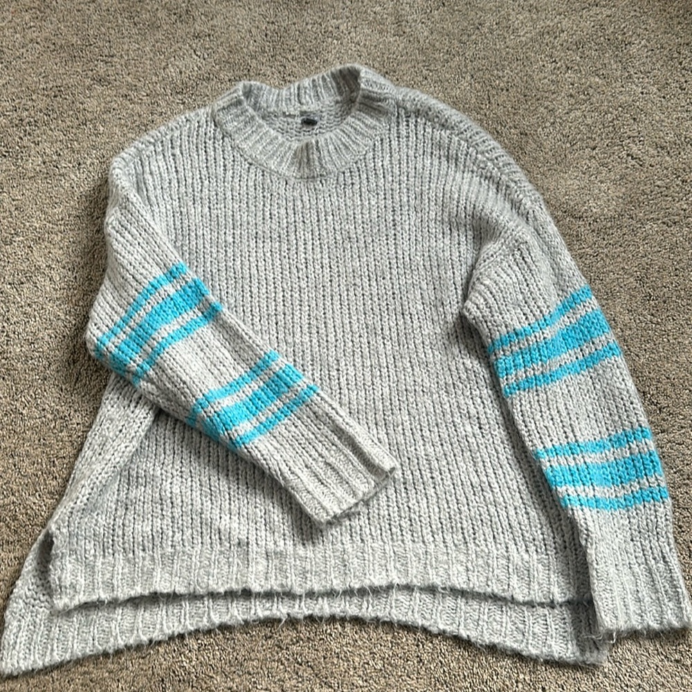 Aerie Striped Mohair Wool Sweater